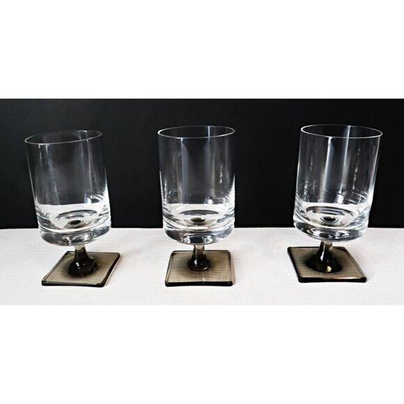 6 Crystal WINE GLASSES ROSENTHAL Berlin George Butler Jensen Vintage Barware - Picture 3 of 5